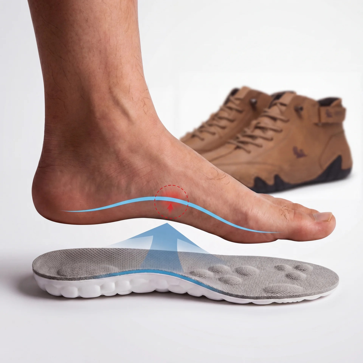 Semelles Orthopédiques 4D Massantes pour Confort et Soutien Plantaire