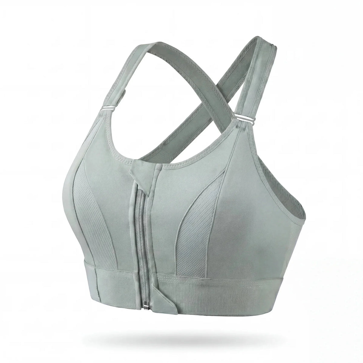 Soutien-Gorge Sportif Antichoc Zippé Confort Respirant Bande Renforcée